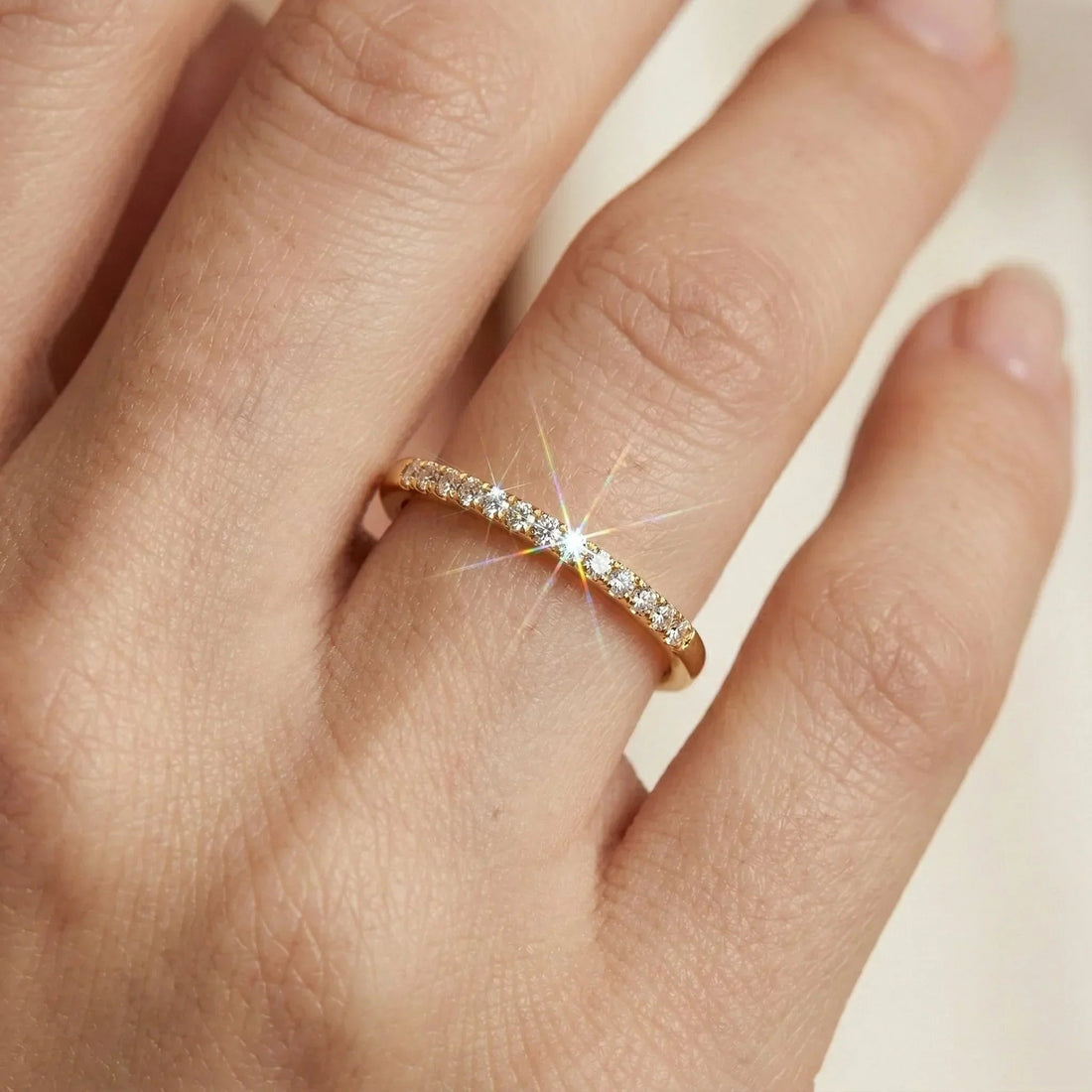 Zarra Paved Gold Ring