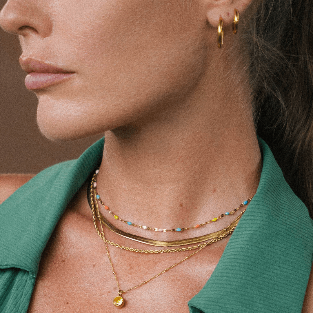 Rainbow Dainty Choker - LUMENNA