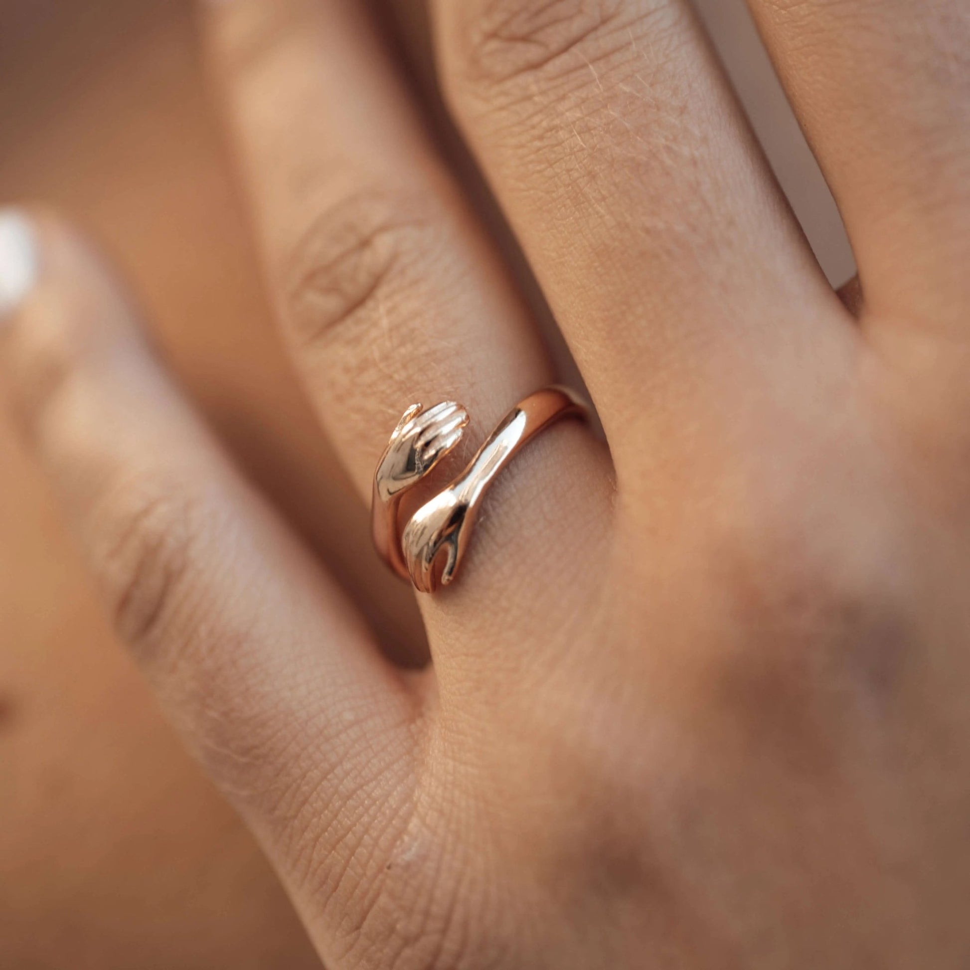 Offener Umarmungsring Liebe - 925 Silber - LUMENNA