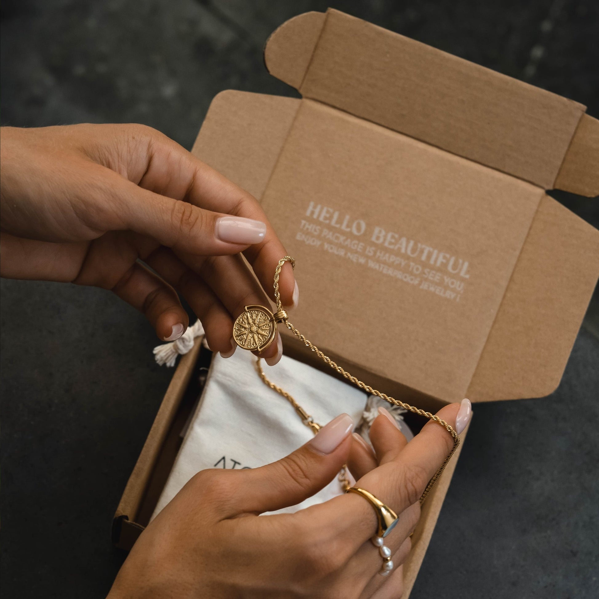 Golden Sun Necklace - LUMENNA