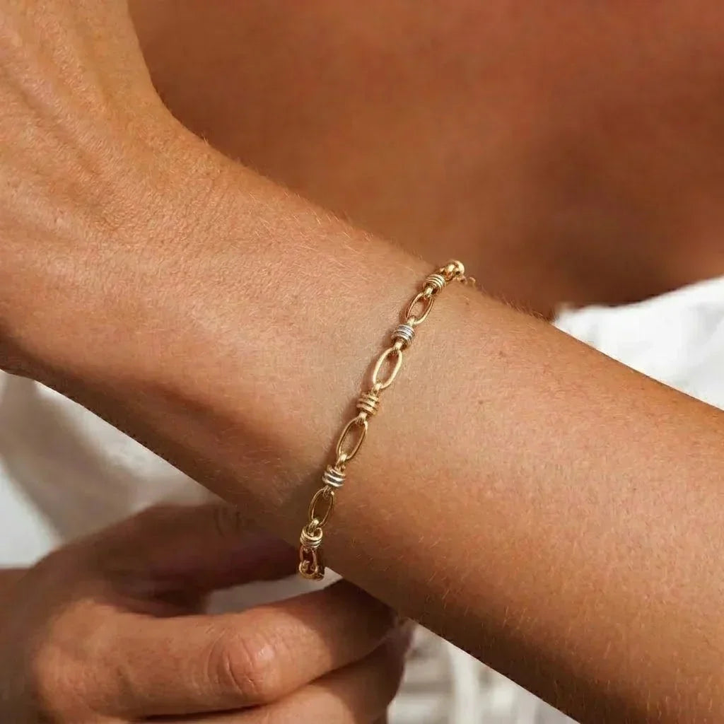 Addison Two Tone Gold Bracelet