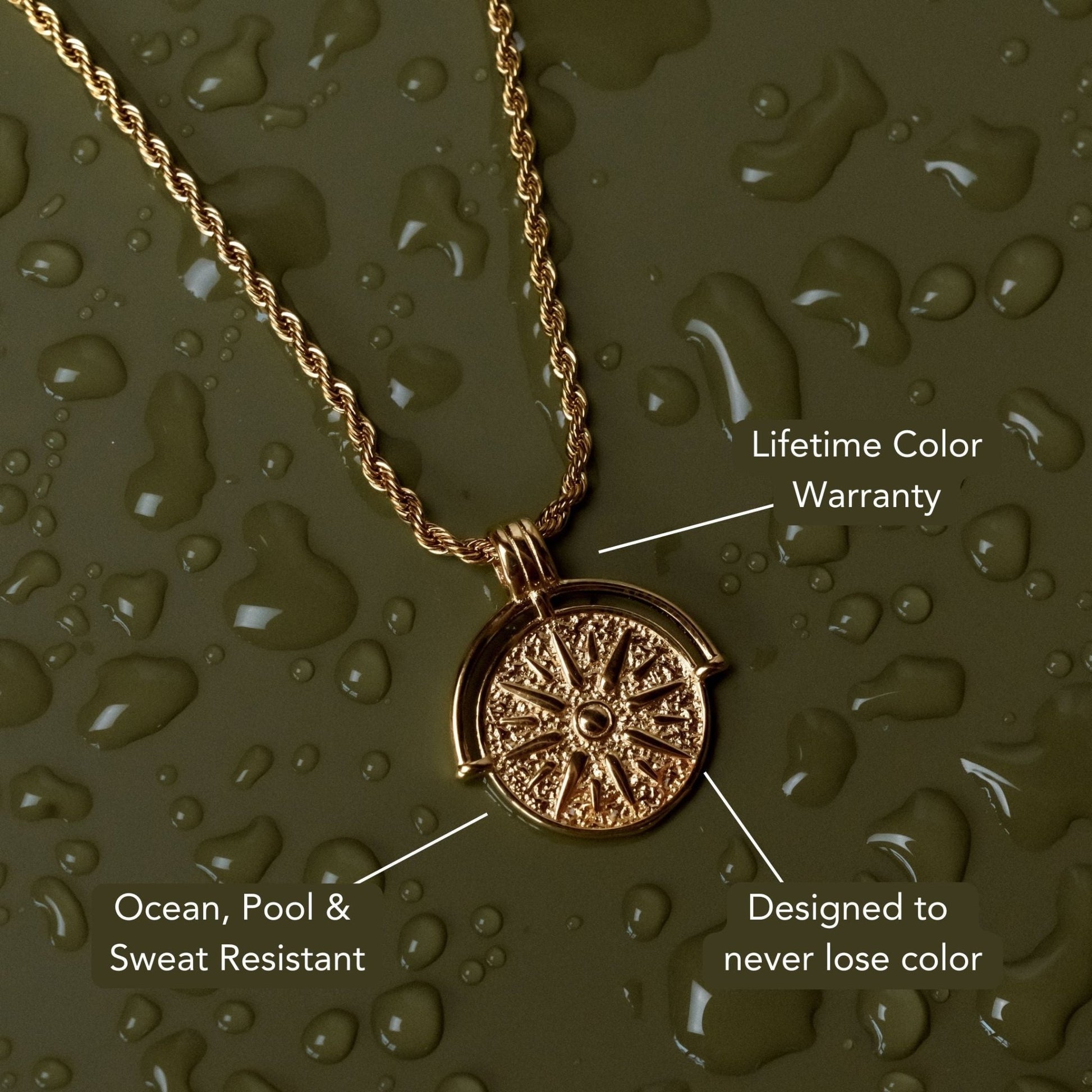 Golden Sun Necklace - LUMENNA